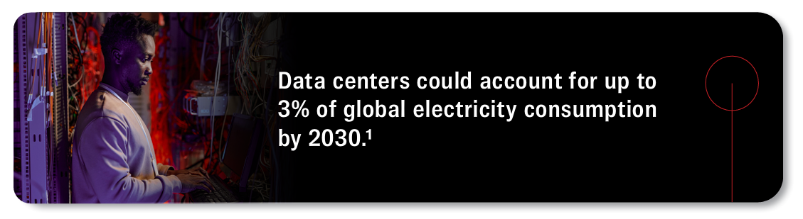 Data centers could account for up to 3% of global electricity consumption by 2030.